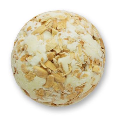 Bath butter ball with sheep milk 50g, Orange/Almond 
