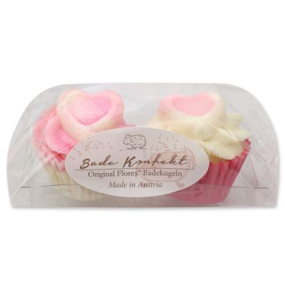 Badebutter-Cupcake mit Schafmilch 45g in Cello, 2er Set 