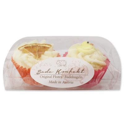 Badebutter-Cupcake mit Schafmilch 45g in Cello, 2er Set 