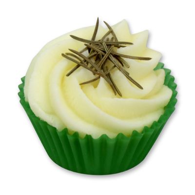 Bath butter cupcake with sheep milk 45g, Spruce needles/Swiss pine 