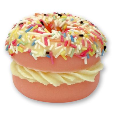 Badebutter-Donut mit Schafmilch 60g, Zuckerstreusel/Erdbeere 