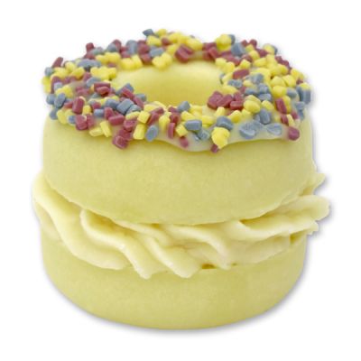 Bath butter donut with sheep milk 60g, Sugar sprinkles/Lime-Green tea 