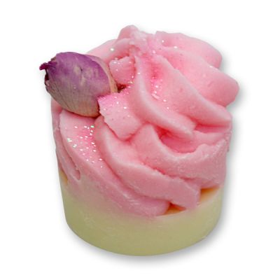 Bath butter twist with sheep milk 50g, Rosebud/Rose 