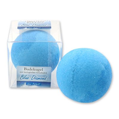 Bath ball with sheep milk 125g in a box, Blue Diamond 