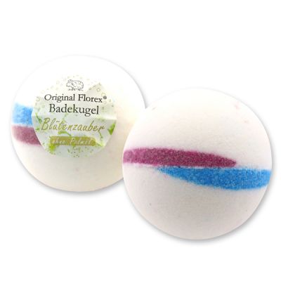 Bath ball with sheep milk 125g, "Magic of flowers" 