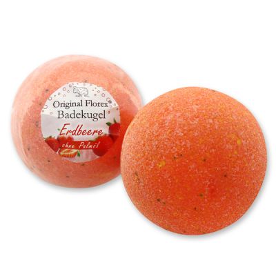 Bath ball with sheep milk 125g, Strawberry 