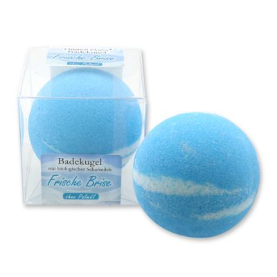 Bath ball with sheep milk 125g in a box, Fresh breeze 