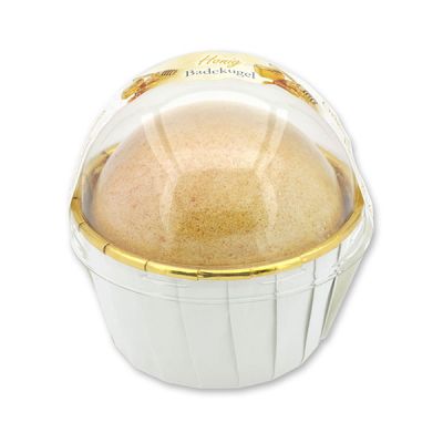 Badekugel mit Schafmilch 125g im Förmchen modern, Honig 