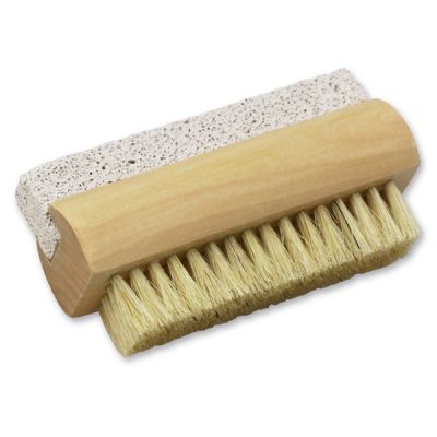 Holzbürste mit Naturbimsstein 