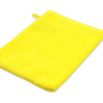 Washcloth 16 x 21 cm, yellow 