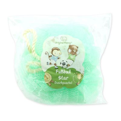 Shower sponge "Fußball Star", light green 