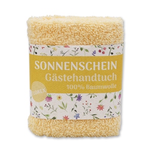 Waschtuch 30x30cm "Sonnenschein", hellorange 