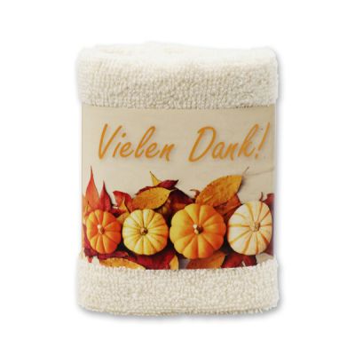 Hand towel 30x30cm "Vielen Dank", beige 