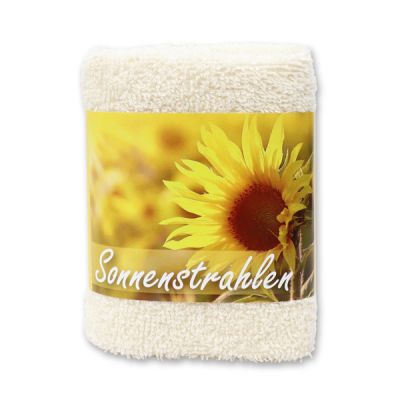 Hand towel 30x30cm "Sonnenstrahlen", beige 