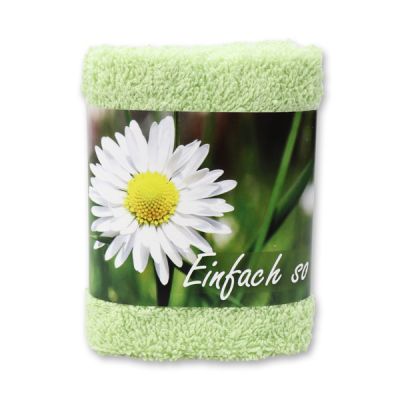 Hand towel 30x30cm "Einfach so", green 
