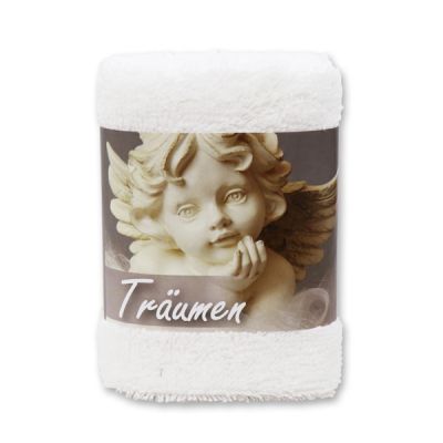 Hand towel 30x30cm "Träumen", white 