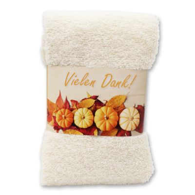 Guest towel 30x50cm "Vielen Dank", beige 