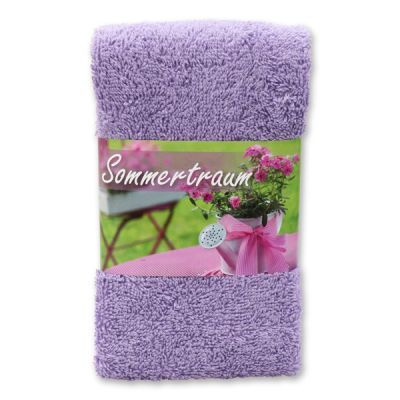 Guest towel 30x50cm "Sommertraum", lilac 