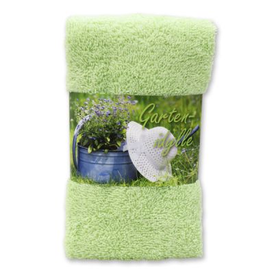 Guest towel 30x50cm "Gartenidylle", green 