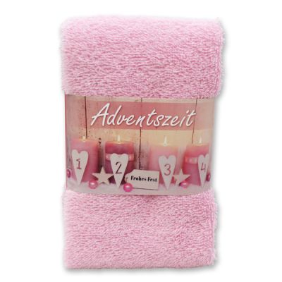 Guest towel 30x50cm "Adventszeit", rose 