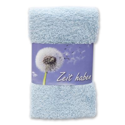 Guest towel 30x50cm "Zeit haben", blue 