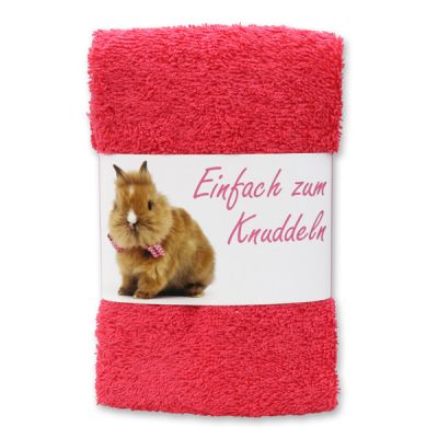 Guest towel 30x50cm "Einfach zum Knuddeln", pink 