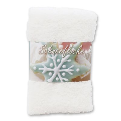 Guest towel 30x50cm "Schneeflocke", white 