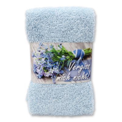Guest towel 30x50cm "Vergiss mich nicht", blue 