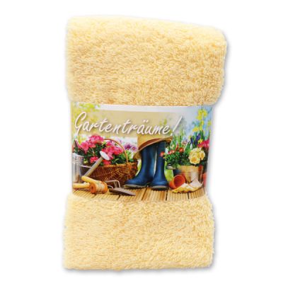 Guest towel 30x50cm "Gartenträume", yellow 