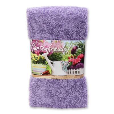 Guest towel 30x50cm "Gartenfreude", lilac 