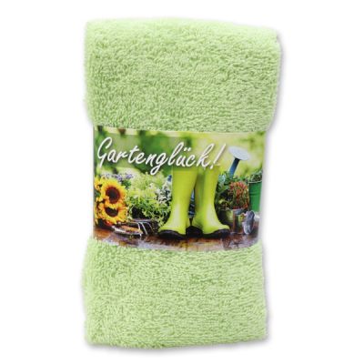 Guest towel 30x50cm "Gartenglück", green 