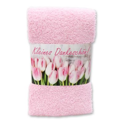 Guest towel 30x50cm "Kleines Dankeschön", pink 