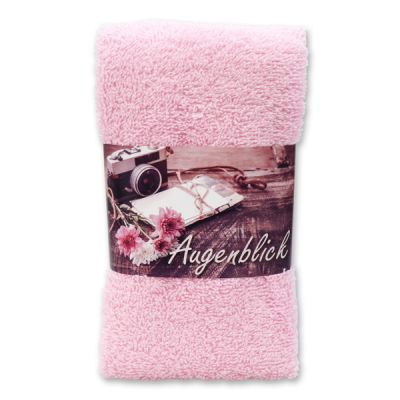 Guest towel 30x50cm "Augenblick", rose 