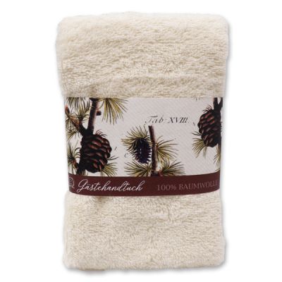 Guest towel 30x50cm "Swiss pine", beige 