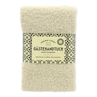 Gästehandtuch 30x50cm, "Handmade Paper" creme 