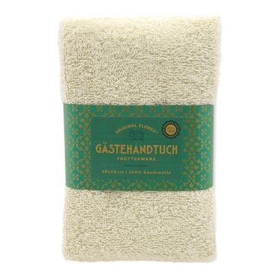 Gästehandtuch 30x50cm, "Handmade Paper" creme 