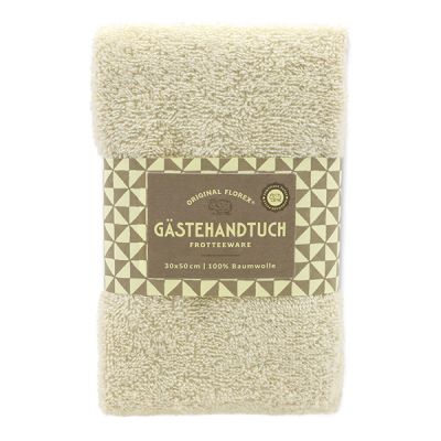 Gästehandtuch 30x50cm, "Handmade Paper" creme 