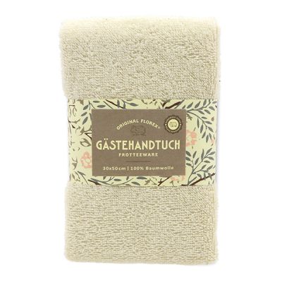 Gästehandtuch 30x50cm, "Handmade Paper" creme 