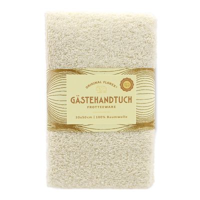 Guest towel 30x50cm, "Handmade Paper" creme 