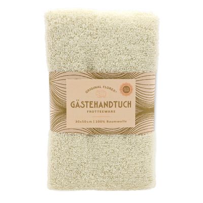 Gästehandtuch 30x50cm, "Handmade Paper" creme 