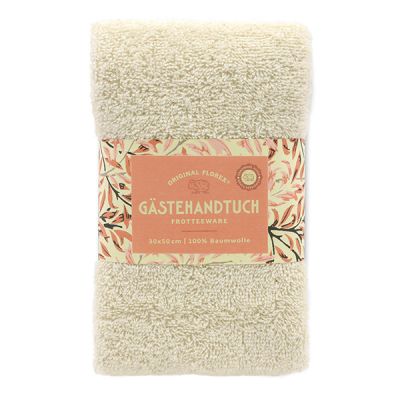 Gästehandtuch 30x50cm, "Handmade Paper" creme 