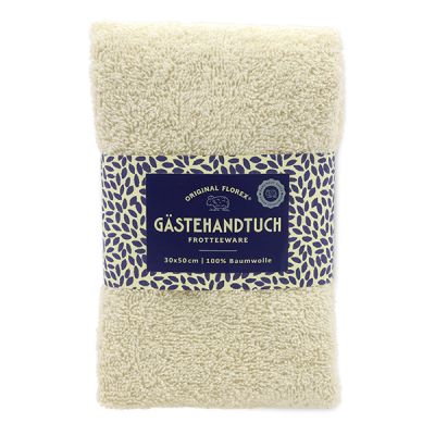 Gästehandtuch 30x50cm, "Handmade Paper" creme 