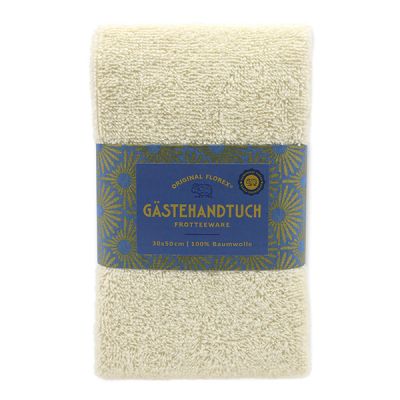 Gästehandtuch 30x50cm, "Handmade Paper" creme 