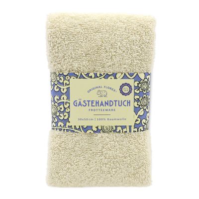 Gästehandtuch 30x50cm, "Handmade Paper" creme 