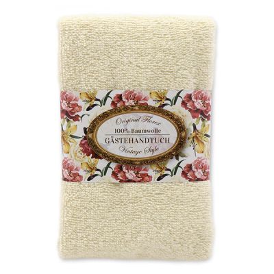 Towel 30x50cm "Vintage motif 150", cream 