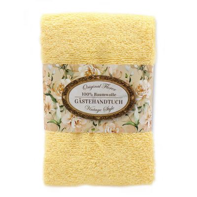Towel 30x50cm "Vintage motif 201", light orange 
