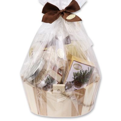 Gift set swiss pine in wooden basket 