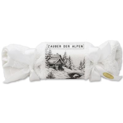 Sheep milk soap 100g in a washcloth "Zauber der Alpen", Edelweiss 