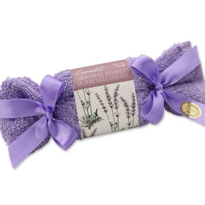 Sheep milk soap 100g in a washcloth, Lavender 