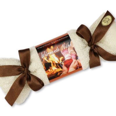 Sheep milk soap 100g in a washcloth "Wärmende Nähe", Quince 